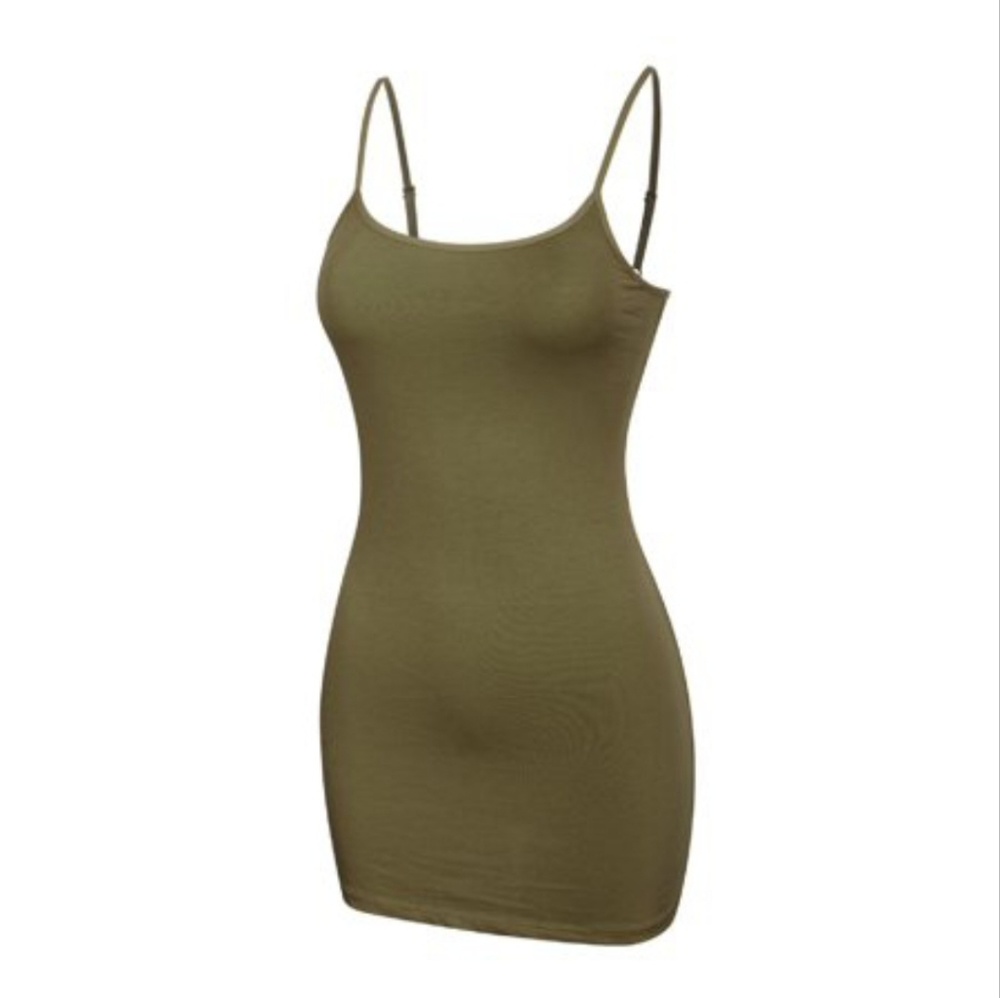 OLIVE GREEN SPAGHETTI STRAP